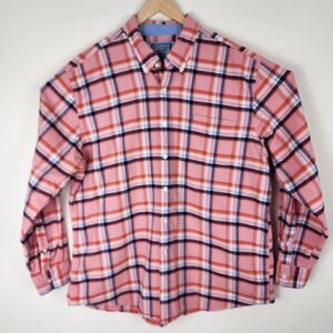 Saddlebred Vintage Oxford Men's Multicolor Long Sleeve Plaid Shirt Size 2XXL